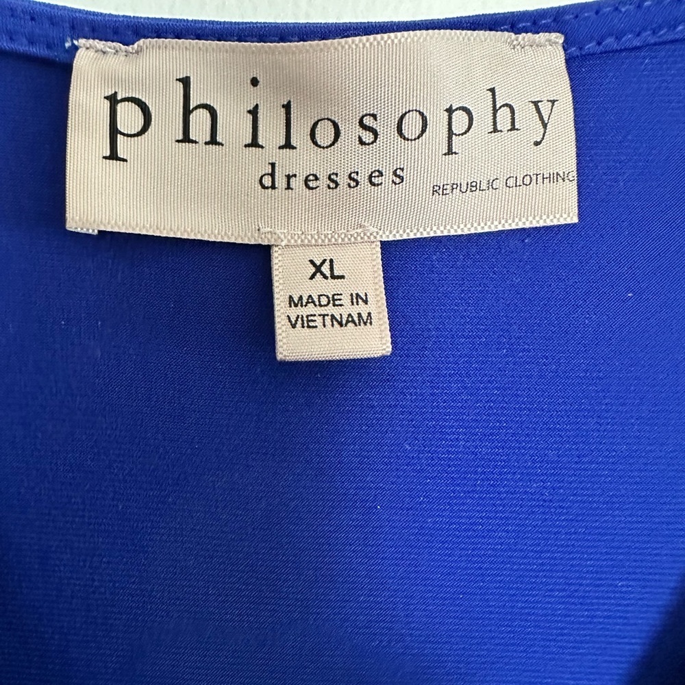 Philosophy Royal blue sleeveless dress